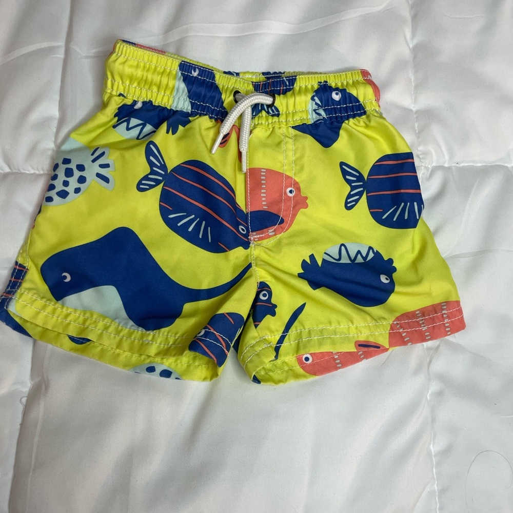 Carters Fishies Swim Trunks 9M